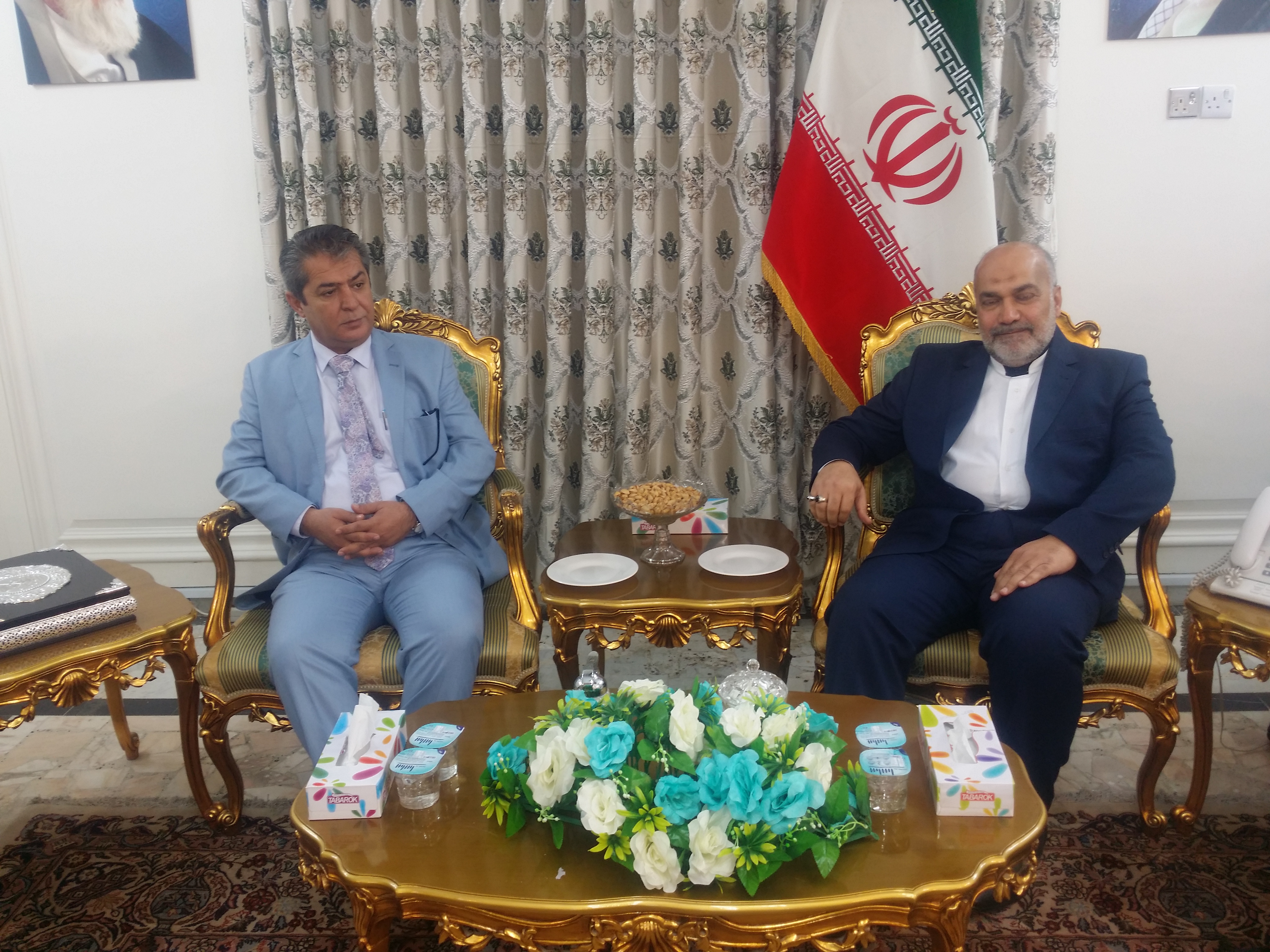 دیدار هانی فیصلی رییس اتاق بازرگانی خرمشهر با سرکنسول جمهوری اسلمی ایران در بصره